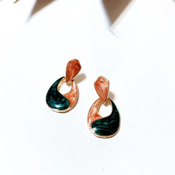 Geo dangle earrings S288 - Picture 1 of 4